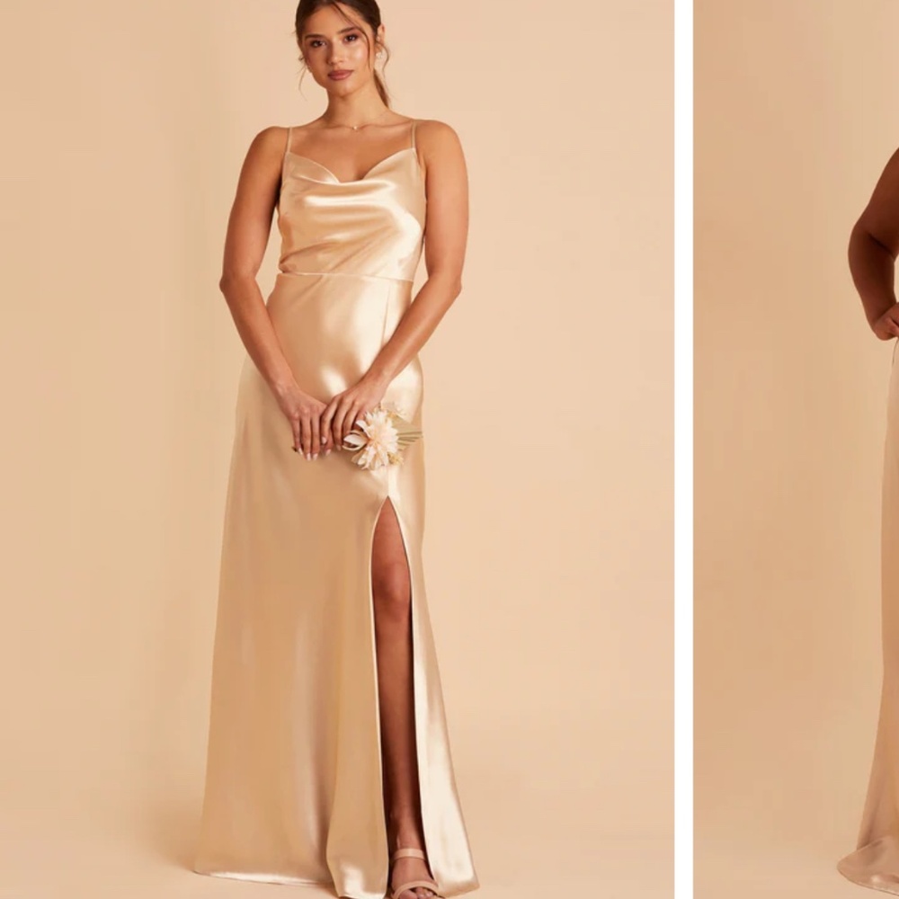 Birdy grey Lisa gold shiny satin